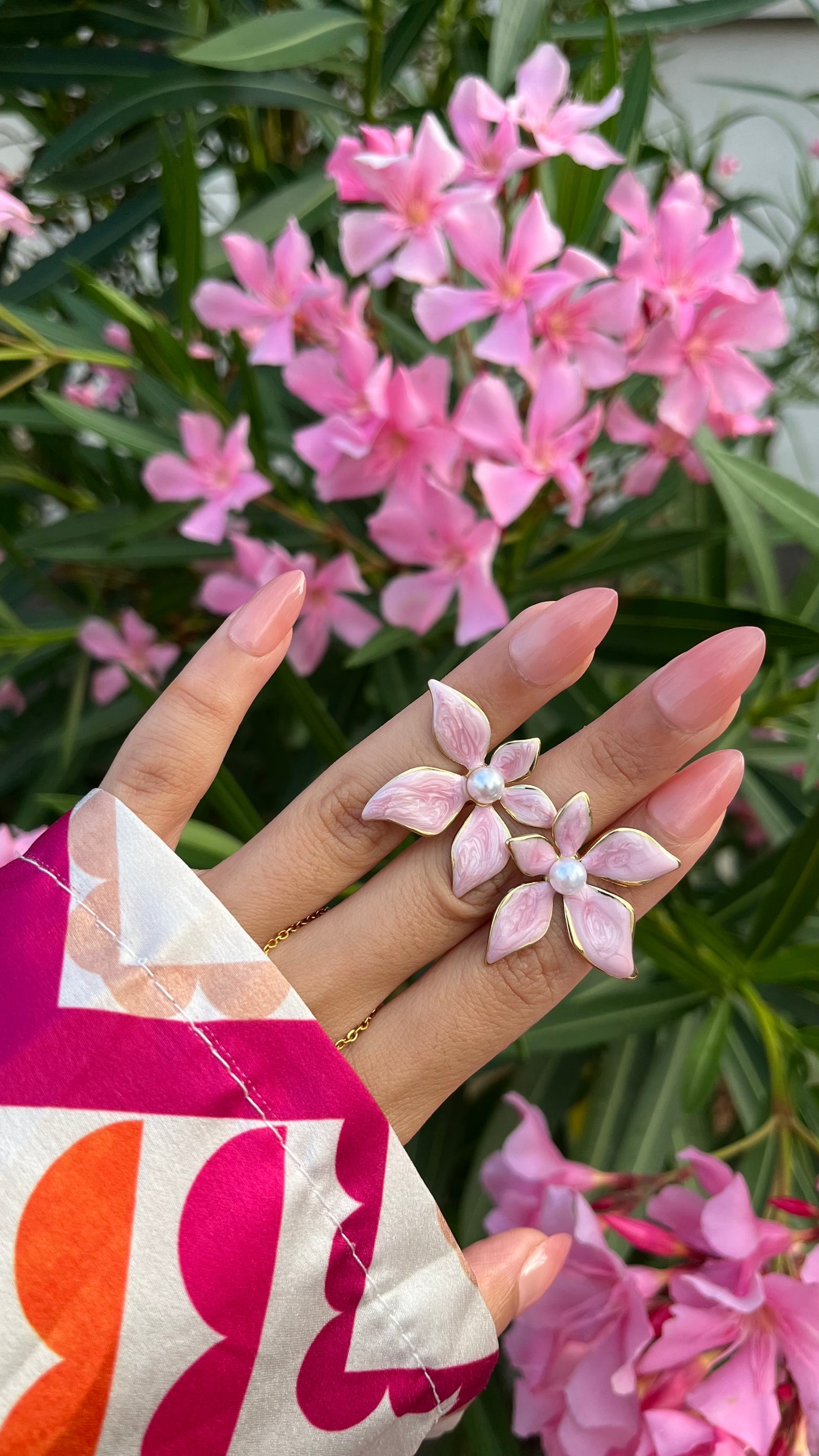 Boucles d'oreilles "FLOWER" · Lila