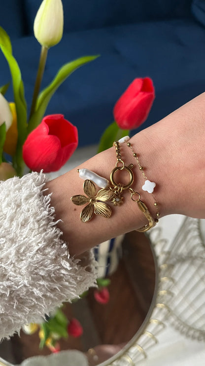 Bracelet "NYMPHEA" - Bleu Saphir