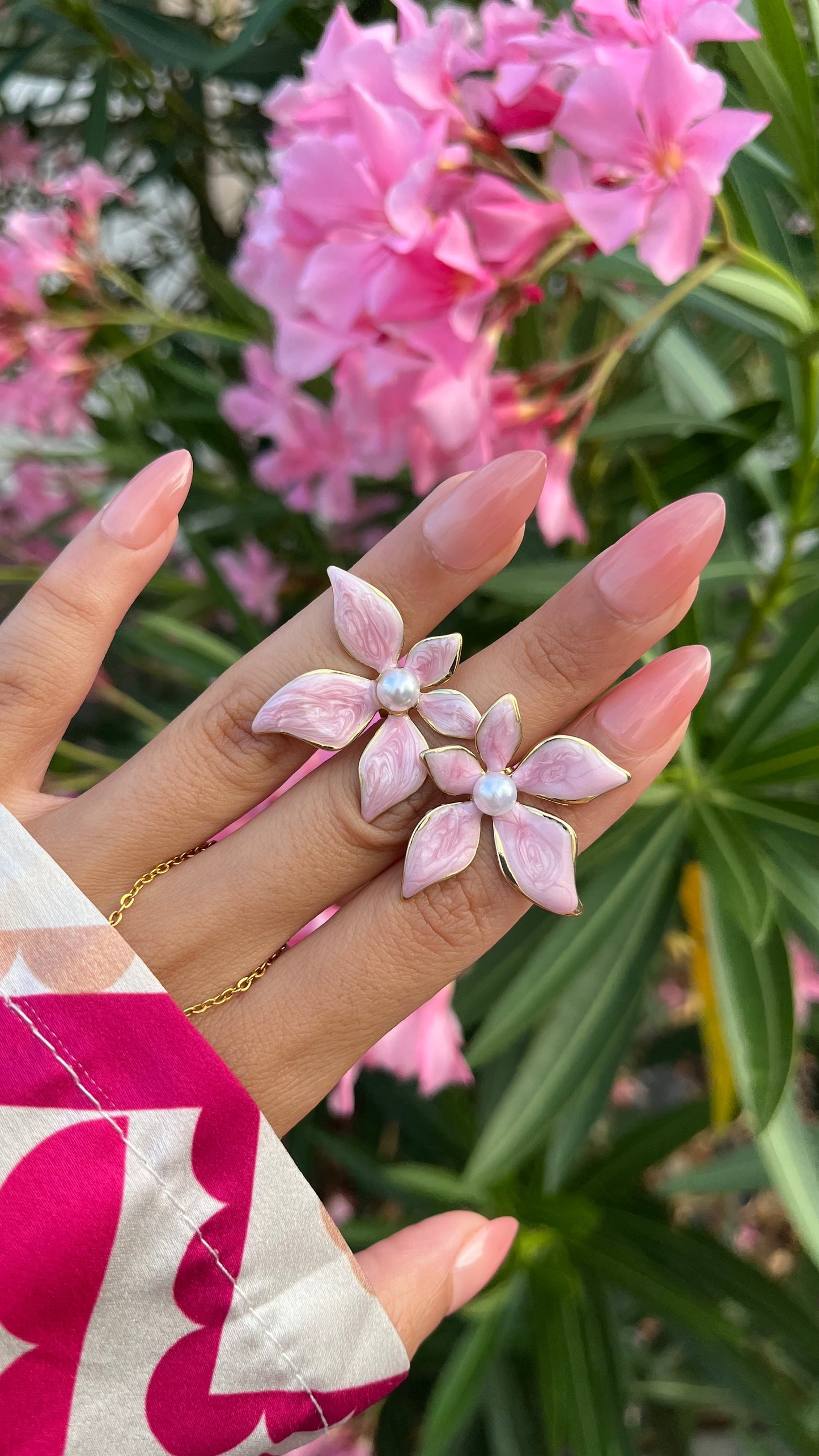 Boucles d'oreilles "FLOWER" · Lila