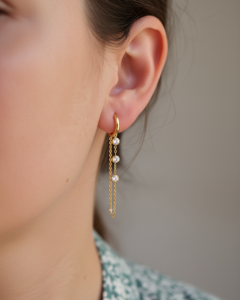 Boucles d'oreilles "QUEEN"