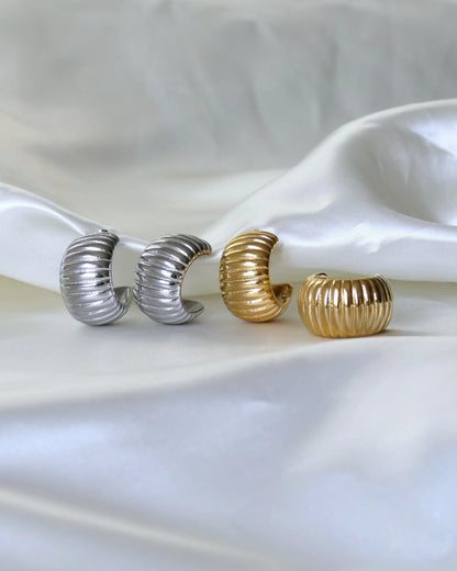 Boucles d'oreilles "DALIA" - Bleu Saphir