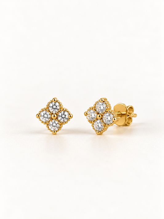 Boucles d'oreilles MONTAIGNE - puces vendues par paire