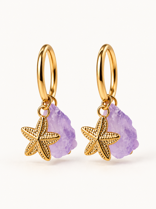 Boucles d'oreilles "VIOLETTE"