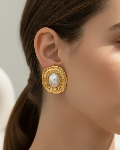 Boucles d'oreilles "BRIGET" - Bleu Saphir