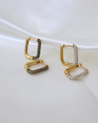 Boucles d'oreilles "CANNES" - Bleu Saphir