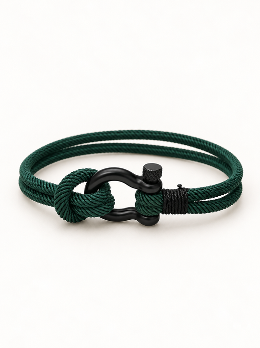 Bracelet "MARIN" · Vert sapin