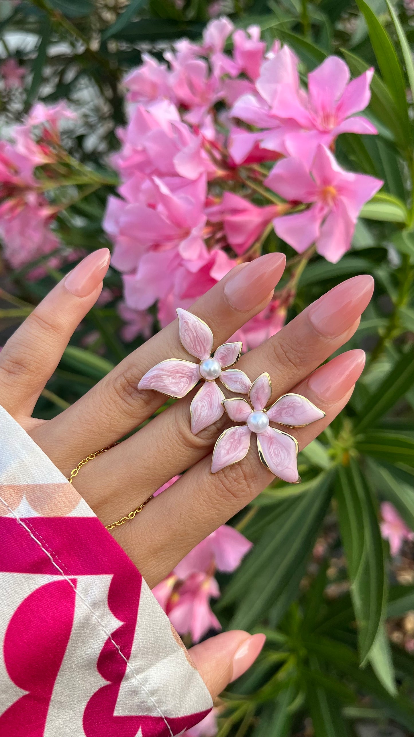 Boucles d'oreilles "FLOWER" · Lila