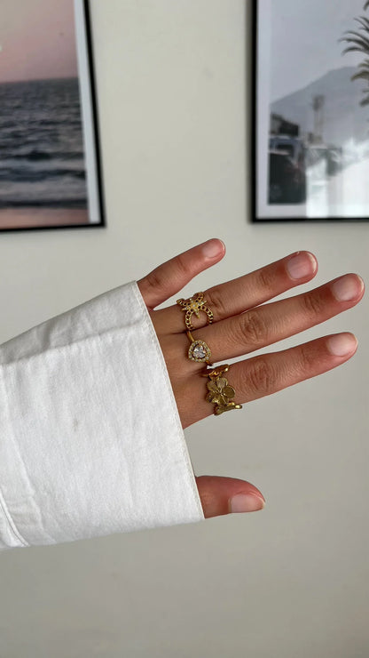 Bague "IRIS" - Bleu Saphir