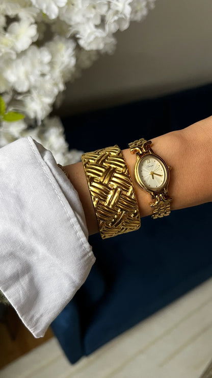 Bracelet jonc "NELA" - Bleu Saphir