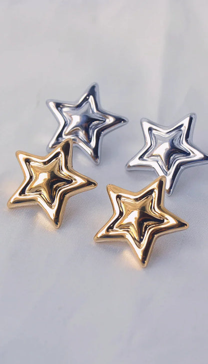 Boucles d'oreilles "BIANCA" - Bleu Saphir