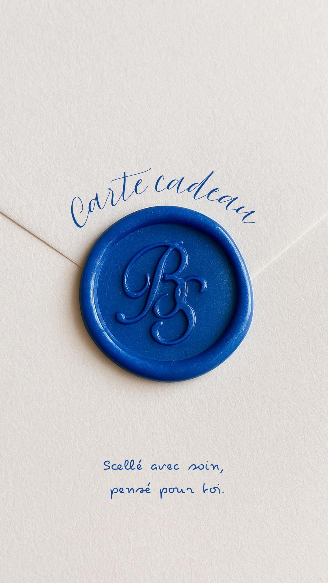 Carte-cadeau Bleu Saphir