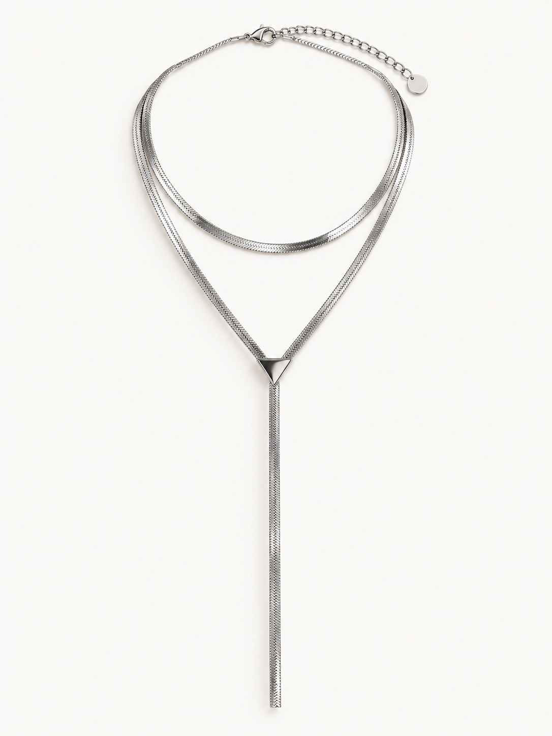 Collier "AMARA" (3 en 1) argenté