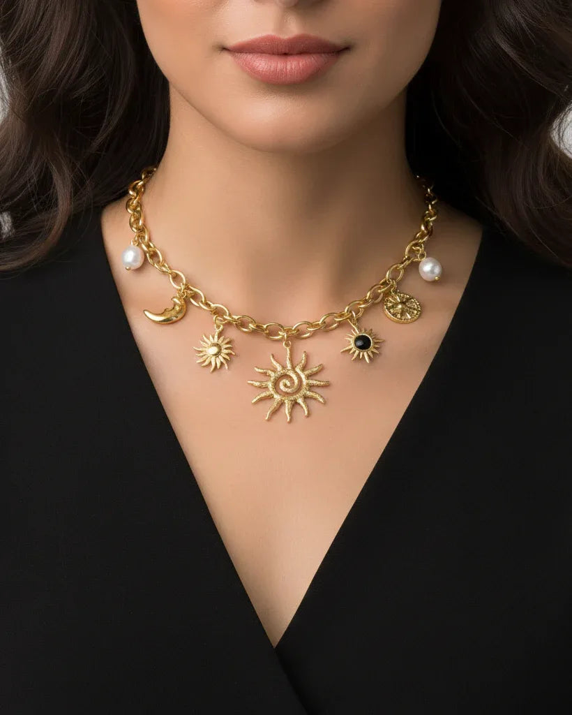 Collier "BAHAMAS" - Bleu Saphir