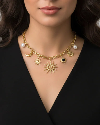 Collier "BAHAMAS" - Bleu Saphir