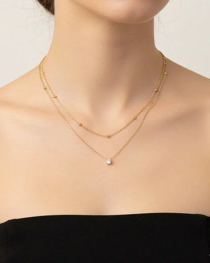 Collier "CODY" - Bleu Saphir