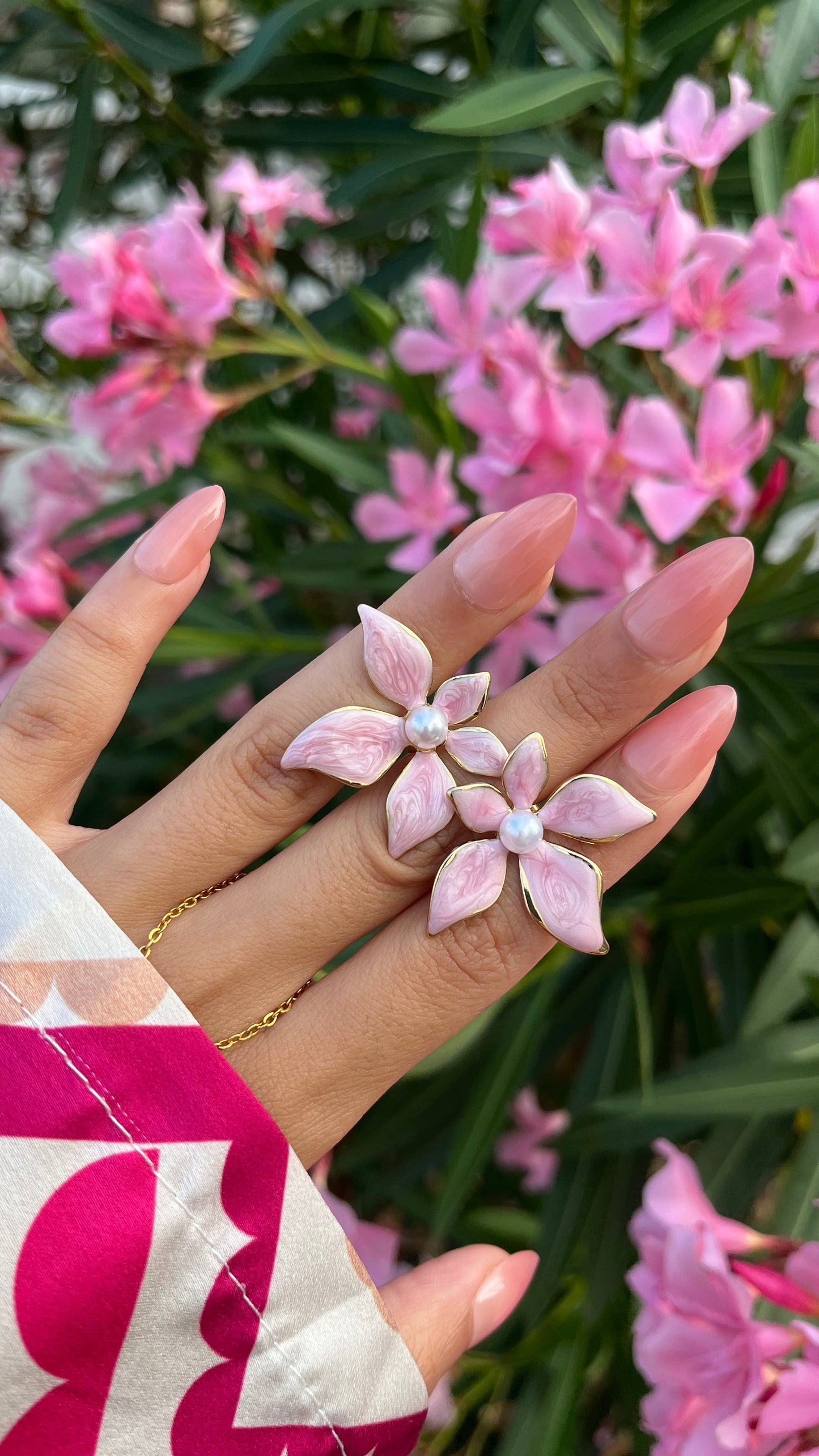 Boucles d'oreilles "FLOWER" · Lila