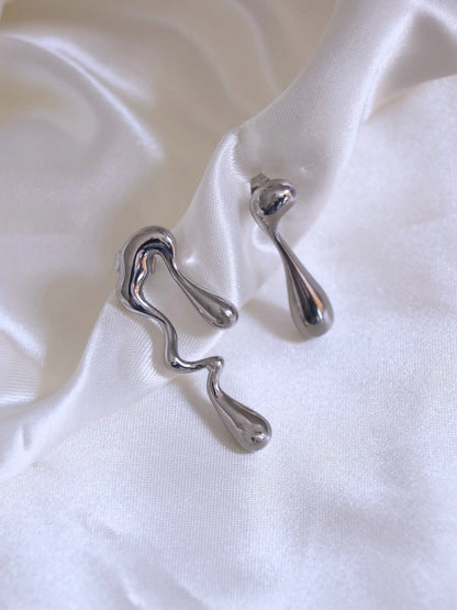 Boucles d'oreilles "OSAKA" - Bleu Saphir