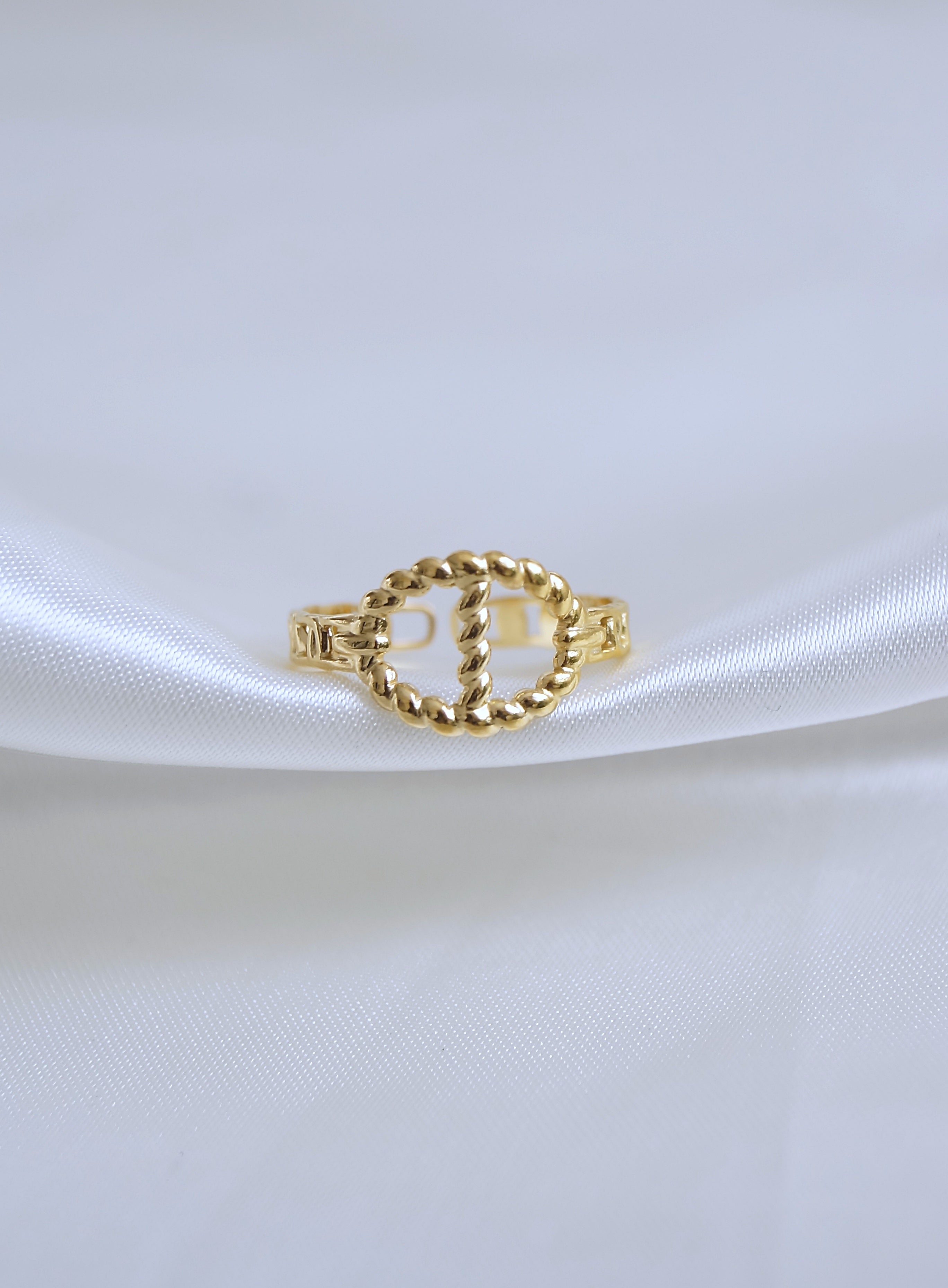 Bague "CD" Bleu Saphir