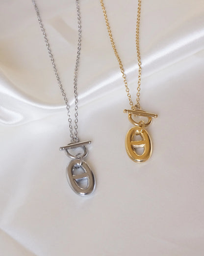 Collier sautoir "LEON" - Bleu Saphir