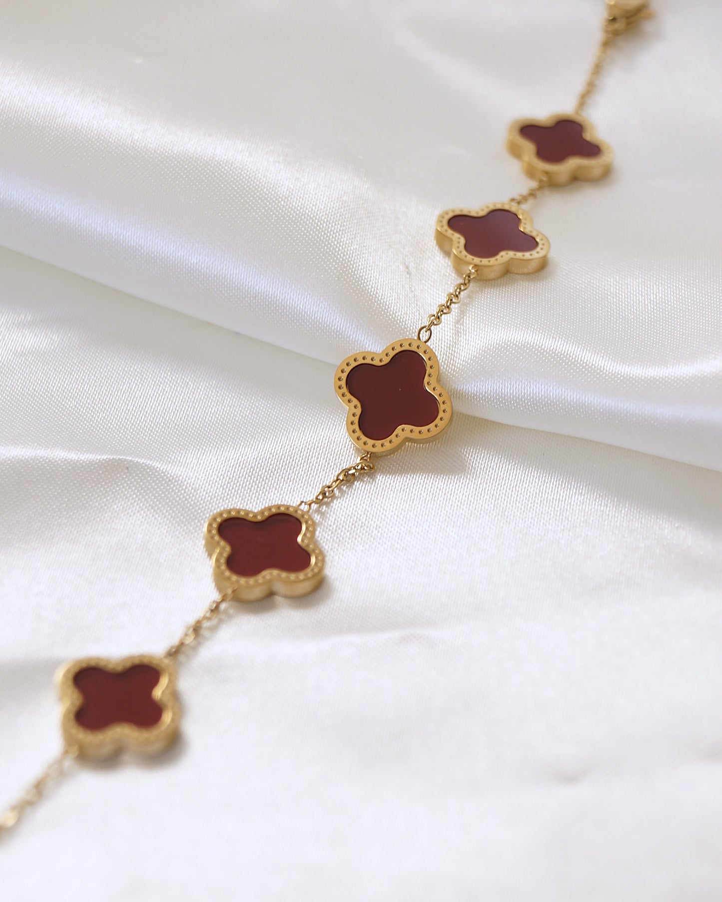 Bracelet "ESME" · Rouge bordeaux