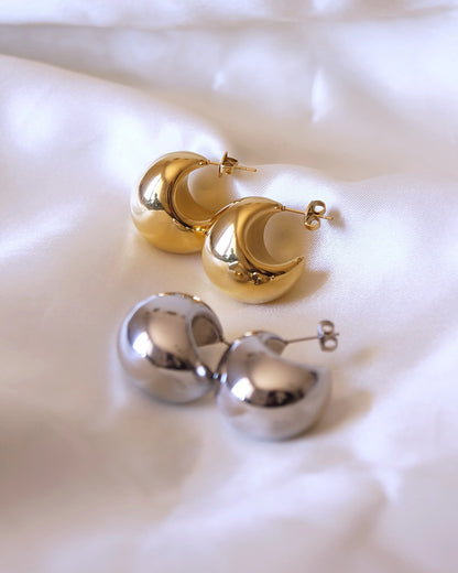Boucles d'oreilles "MINI LATTE" - Bleu Saphir