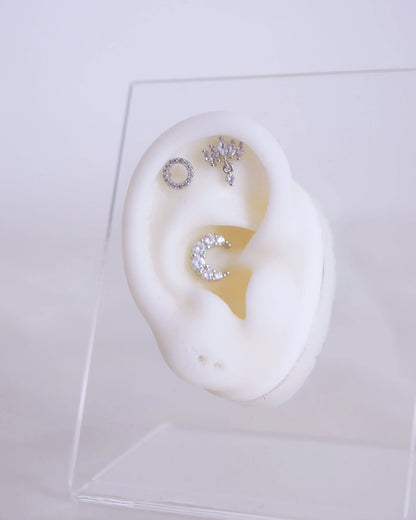 Piercing "MARU" - Bleu Saphir