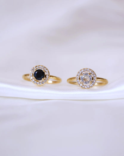 Bague "ASHLEY" - Bleu Saphir