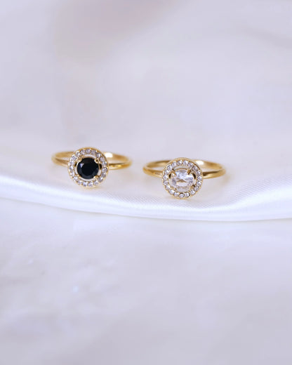 Bague "ASHLEY" - Bleu Saphir