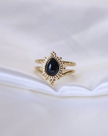 Bague "ABYSSE" - Bleu Saphir