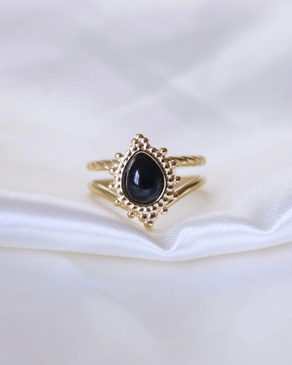 Bague "ABYSSE" - Bleu Saphir