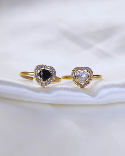 Bague "FALLING" - Bleu Saphir