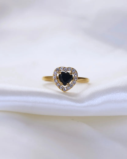 Bague "FALLING" - Bleu Saphir