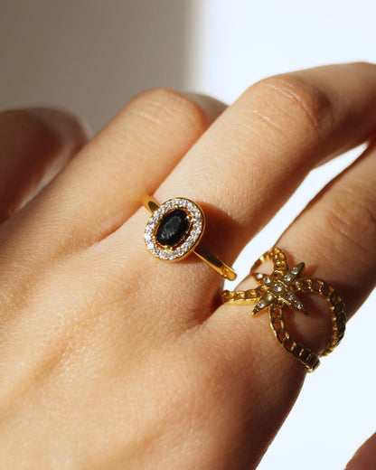 Bague "BENDETTO" - Bleu Saphir