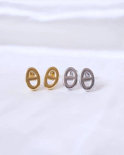 Boucles d'oreilles "CAROLINA" - Bleu Saphir