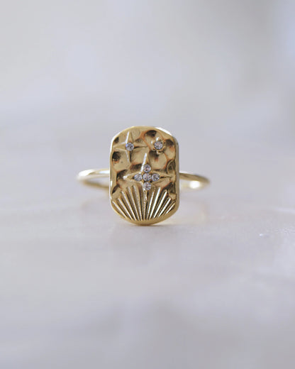 Bague "NAJMA" - Bleu Saphir