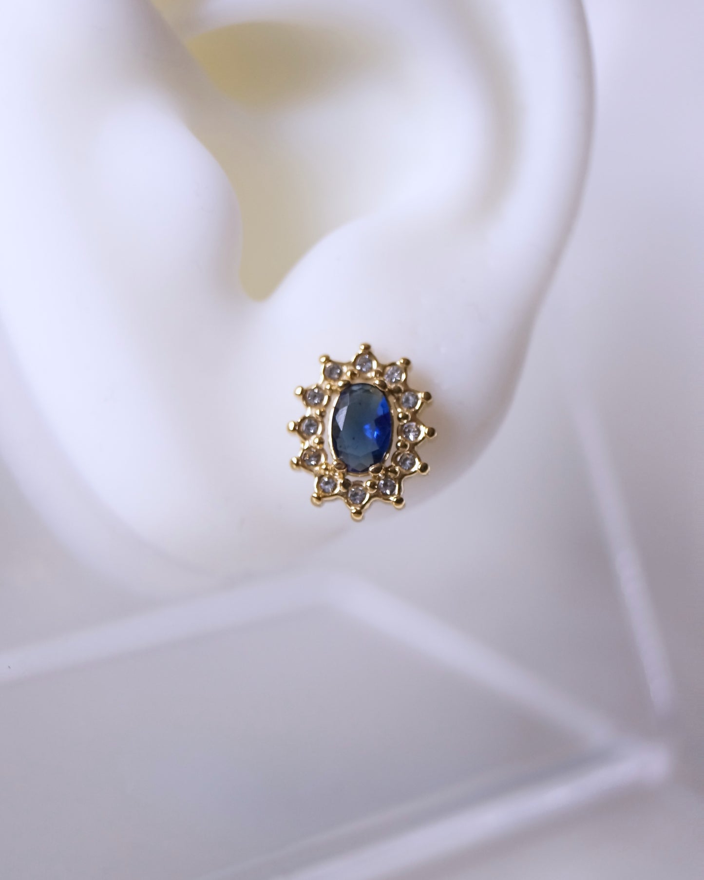 Boucles d'oreilles "BUCKINGHAM" · Bleues