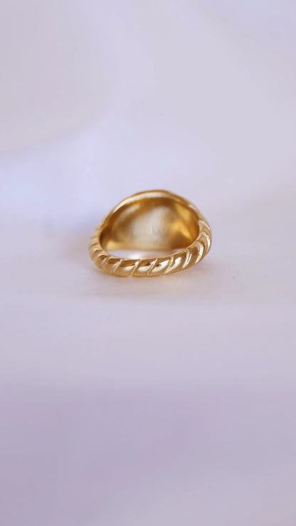 Bague "PARIS" - Bleu Saphir