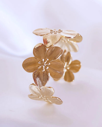 Bracelet jonc "AZALIA" - Bleu Saphir