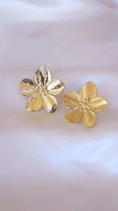 Boucles d'oreilles "IRIS" - Bleu Saphir