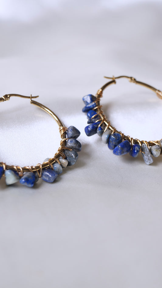 Boucles d'oreilles "SUMMER" · Lapis Lazuli