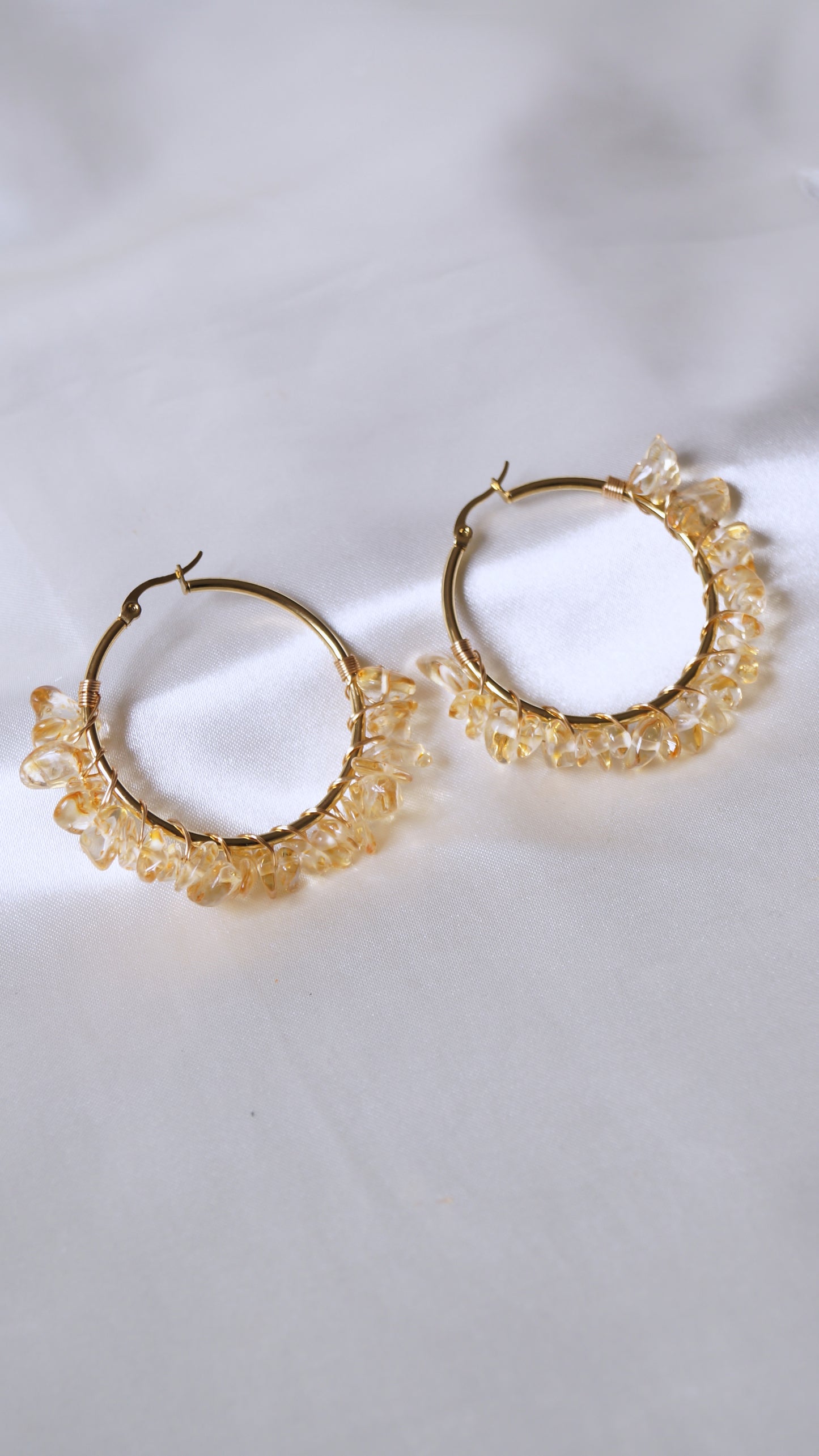 Boucles d'oreilles "SUMMER" · Citrine