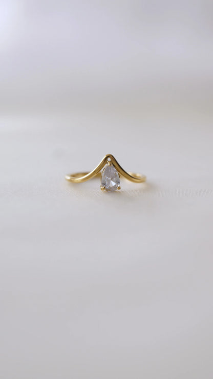 Bague "TATIANA" - Bleu Saphir