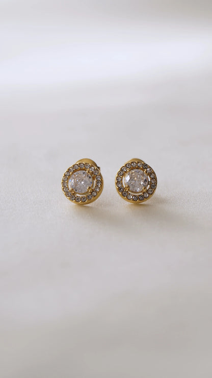 Boucles d'oreilles "ASHLEY" - Bleu Saphir