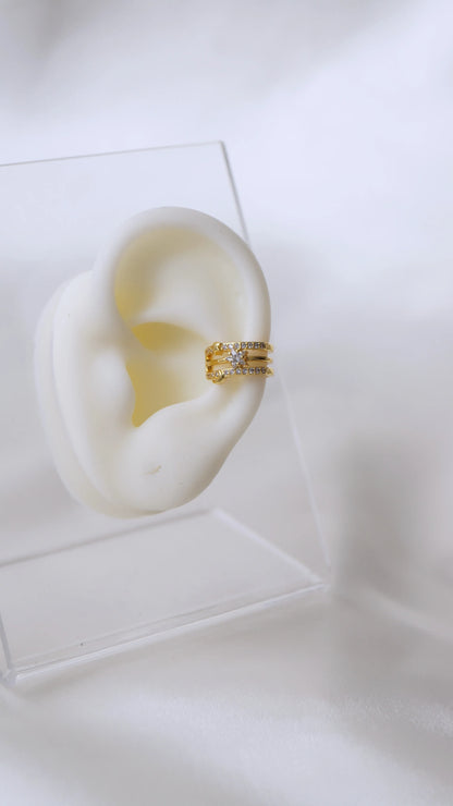 Faux piercing/ earcuff "UNIVERSE" - Bleu Saphir