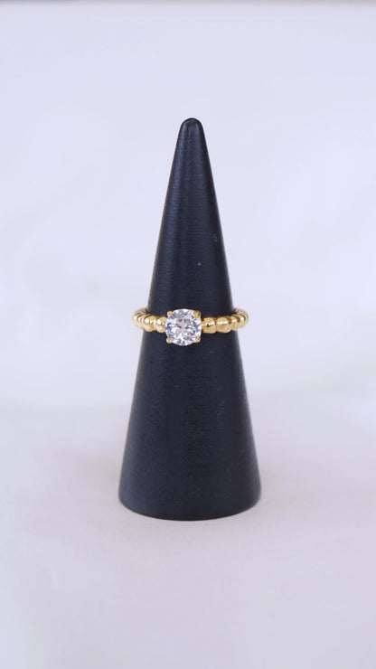 Bague "AMOR" - Bleu Saphir