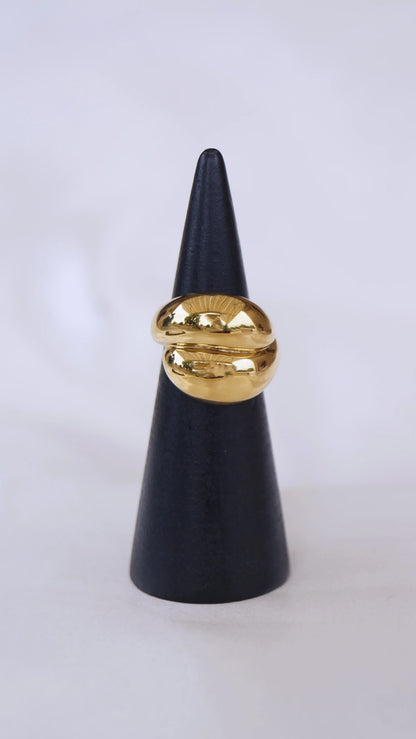 Bague "FALL" - Bleu Saphir