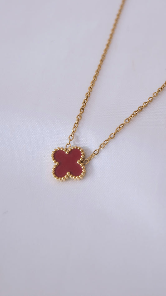 Collier "ESME" · rouge bordeaux