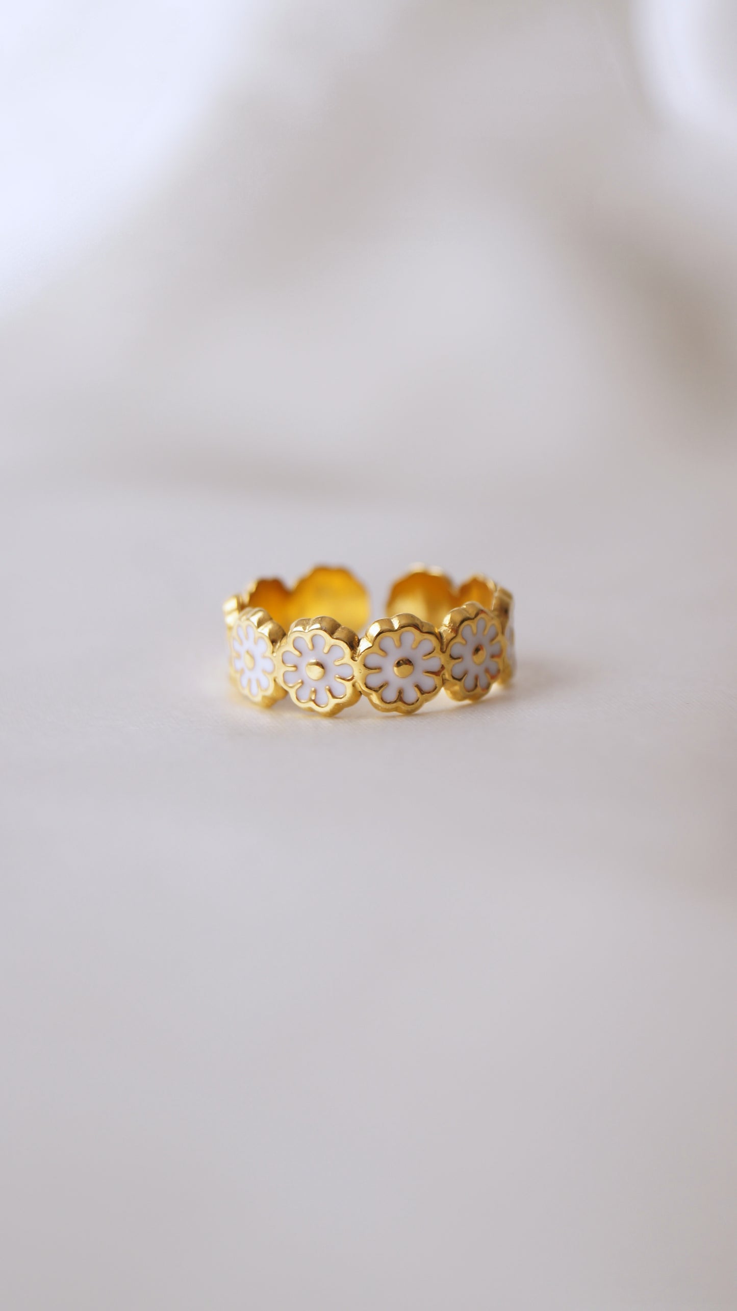 Bague "MARGUERITE" · Blanche