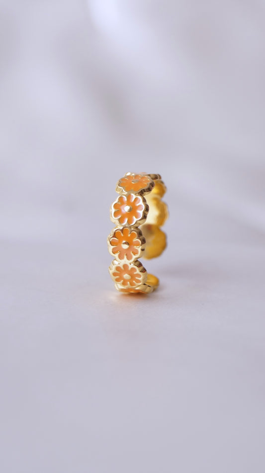 Bague "MARGUERITE" · Orange