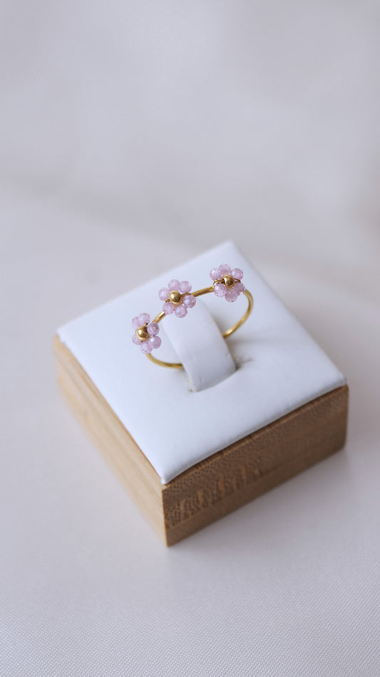 Bague "FLEUR" · Rose